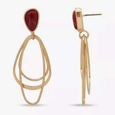 a.n.a Gold Tone Drop Earrings