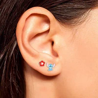 Disney Classics 2 Pair Flower Stitch Earring Set