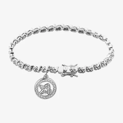 Sparkle Allure Diamond Accent 7.25 Inch Angel Tennis Bracelet