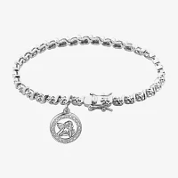 Sparkle Allure Diamond Accent 7.25 Inch Angel Tennis Bracelet