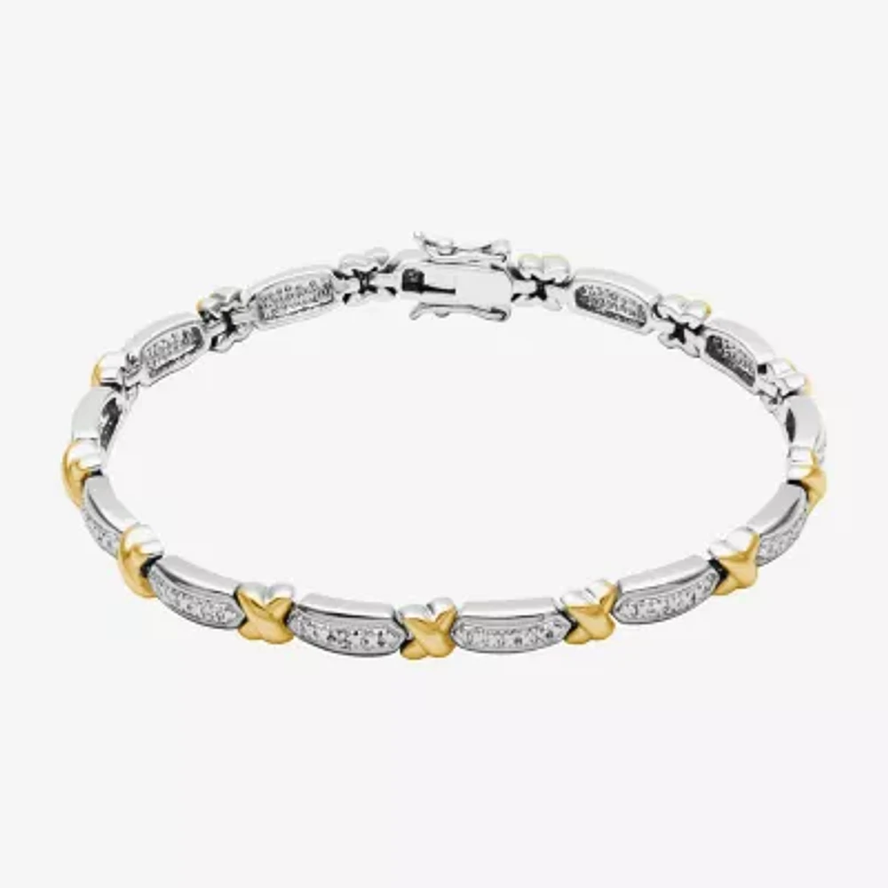Sparkle Allure Natural Diamond Accent 7.5 Inch Tennis Bracelet