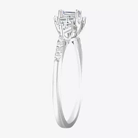 Love Lives Forever (G-H / Vs2-Si1) Womens 3/4 CT. T.W. Lab Grown White Diamond 10K Gold Side Stone 3-Stone Engagement Ring