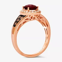 Le Vian® Ring featuring Raspberry Rhodolite® Chocolate Diamonds® Nude Diamonds™ set in 14K Strawberry Gold®