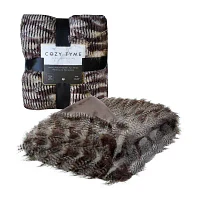 Cozy Tyme® Waleed Faux Wolf Fur Lightweight Throw