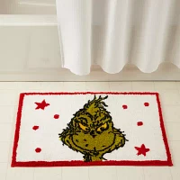 Grinch Jolly Stars Bath Rug