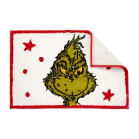 Grinch Jolly Stars Bath Rug