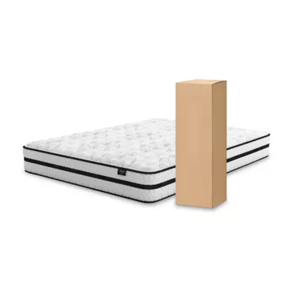 Signature Design by Ashley Chime 10" Medium Hybrid Mattress a Box