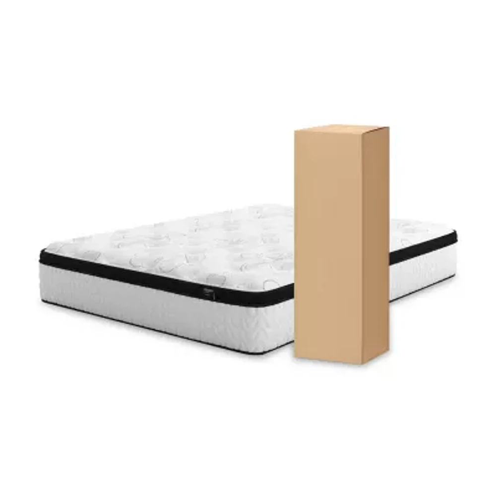 Signature Design by Ashley Chime 12" Plush Hybrid Mattress a Box