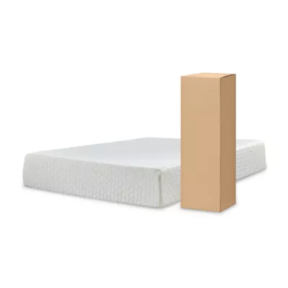 Signature Design by Ashley Chime 12" Plush Memory Foam Mattress a Box