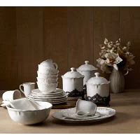 Linden Street Amberly 16-pc. Stoneware Dinnerware Set