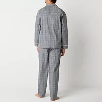 Stafford Modal Mens Long Sleeve 2-pc. Pant Pajama Set