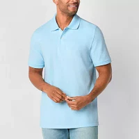 St. John's Bay Premium Stretch Mens Slim Fit Short Sleeve Polo Shirt