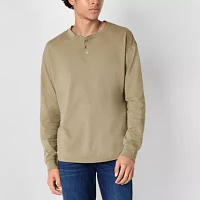 Arizona Mens Long Sleeve Henley Shirt