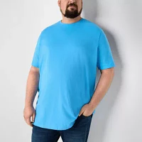 St. John's Bay Super Soft Big and Tall Mens Crew Neck Short Sleeve T-Shirt