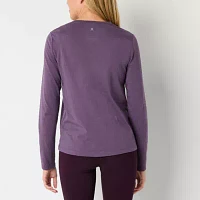 Xersion Womens Crew Neck Long Sleeve T-Shirt