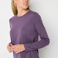 Xersion Womens Crew Neck Long Sleeve T-Shirt