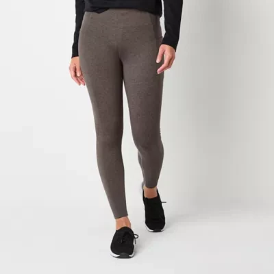 Xersion Womens Winter Brushed Back Fleece High Rise Moisture Wicking Full Length Leggings