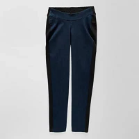 Jamey Perry x JCPenney Womens Adaptive Dark Wash Denim-Ponte Pant