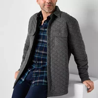 St. John's Bay Quilted Mens Midweight Shirt Jacket