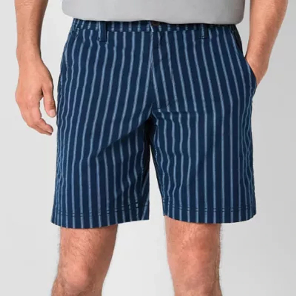 St. John's Bay Comfort Stretch 9" Mens Stretch Fabric Chino Short