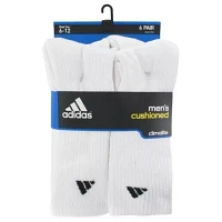 adidas 6 Pair Crew Socks Mens