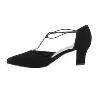 Easy Street Womens Moonlight Pointed Toe Cone Heel Pumps