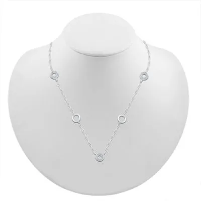 Womens Diamond Accent Mined Diamond Sterling Silver Pendant Necklace