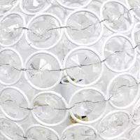 Elegant Designs Elipse Inch Crystal Ball Sequin Metal Table Lamp