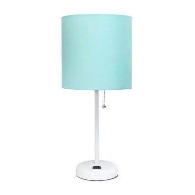 LimeLights Stick Lamp with Charging Outlet Table