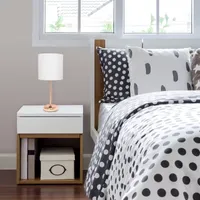 LimeLights Stick Lamp with Charging Outlet Table