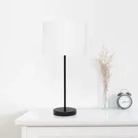 Simple Designs Stick Lamp with Fabric Shade