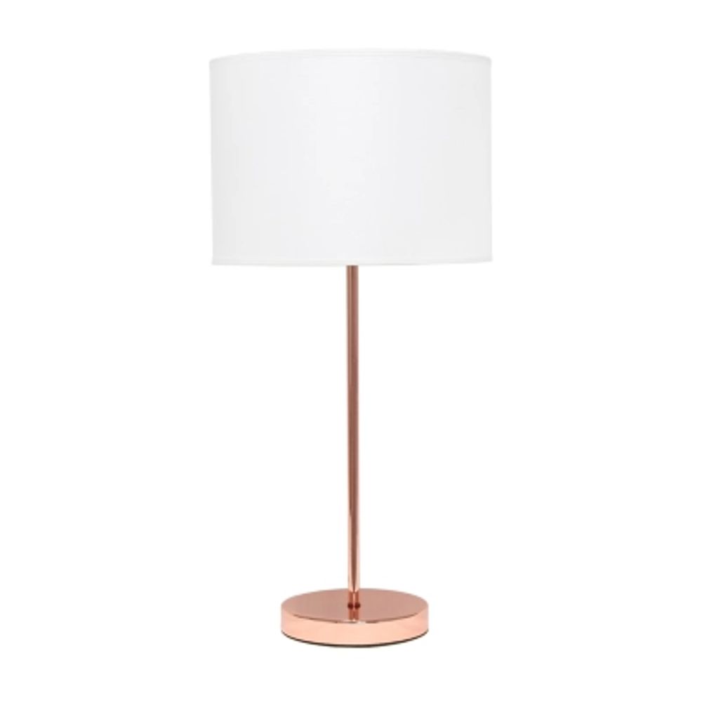 Simple Designs Stick Lamp with Fabric Shade