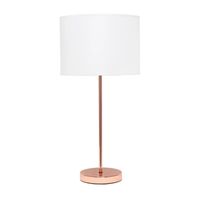 Simple Designs Stick Lamp with Fabric Shade