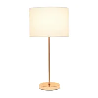 Simple Designs Stick Lamp with Fabric Shade