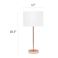 Simple Designs Stick Lamp with Fabric Shade