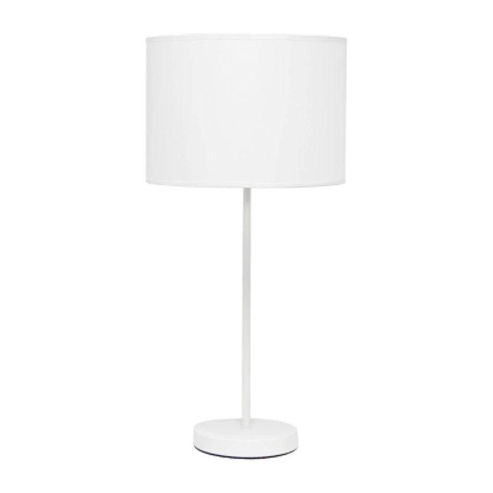 Simple Designs Stick Lamp with Fabric Shade