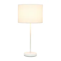 Simple Designs Stick Lamp with Fabric Shade