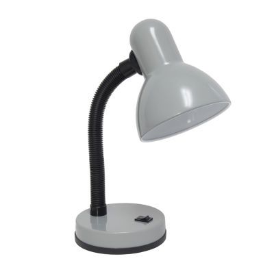 Simple Designs Basic Metal Desk Lamp with Flexible Hose Neck