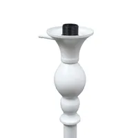 1 Light Torchiere Floor Lamp with Marbleized Glass Shade