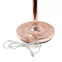 3 Light Floor Lamp with Scalloped Glass Shades