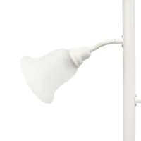 3 Light Floor Lamp with Scalloped Glass Shades