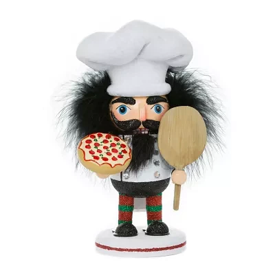 Kurt Adler 8-Inch Hollywood Pizza Guy Christmas Nutcracker