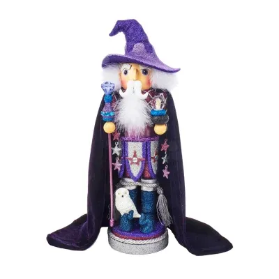 Kurt Adler 18-Inch Hollywood™ Purple Wizard Christmas Nutcracker