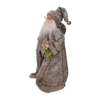 Kurt Adler 18-Inch Kringle Klaus Silver Santa Figurine