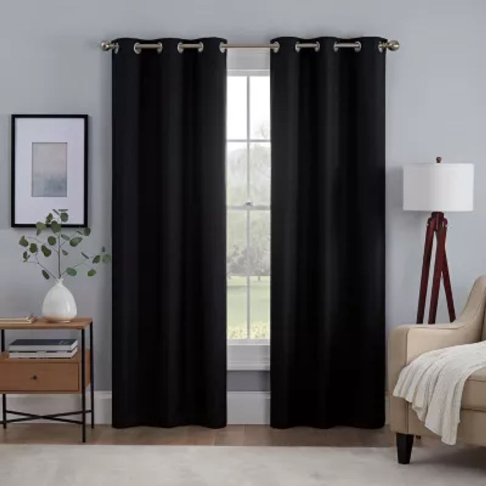 Eclipse Kylie Energy Saving Blackout Grommet Top Set of 2 Curtain Panel