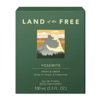 Land Of The Free Yosemite Eau De Toilette, 3.3 Oz