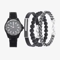 Unisex Adult Black 4-pc. Watch Boxed Set Mac7095jc