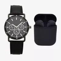 Mens Black 2-pc. Watch Boxed Set Mac7102jc