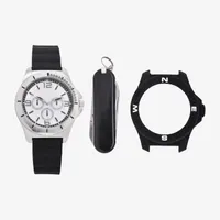 Mens Black 3-pc. Watch Boxed Set Mac7103jc