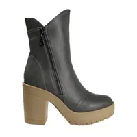 Journee Collection Womens Jaquie Block Heel Booties